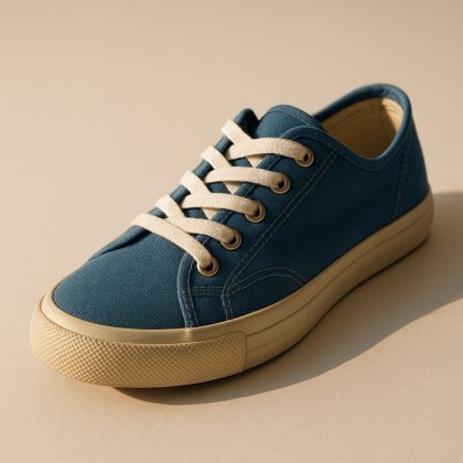 Tenis de lona azul