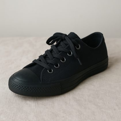 Tenis de lona negra